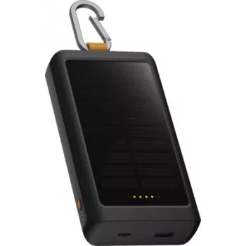 Xtorm Go2 Solar Power Bank 20W 10,000mAh z latarką - czarny