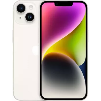 Apple iPhone 14 128GB Smartphone, Starlight (MPUR3PX/A)