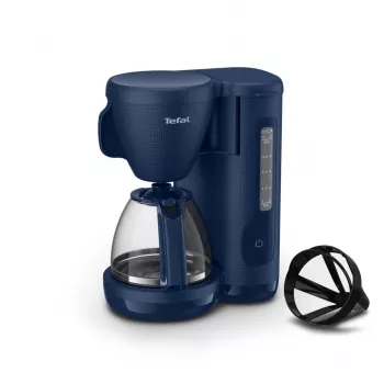 TEFAL CM2M1410 Morning Ekspres do kawy przelewowy Czarny i Stal nierdzewna 1000W 1.25L 10-15 filiżanek