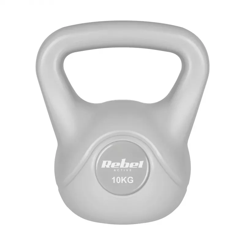 REL REBEL ACTIVE Kettlebell Bitumiczny Szary 10 kg