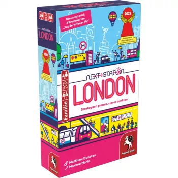 PEGASUS Next Station London – gra planszowa typu flip and write, 1–4 graczy, wiek 8+