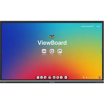 ViewSonic ViewBoard IFP8651-3C 86 inch 4K UHD Interaktywny wyświetlacz dotykowy z Androidem 14, 8GB RAM, 128GB pamięci, 40-punktowy dotyk, szkło 9H, Wi-Fi 6