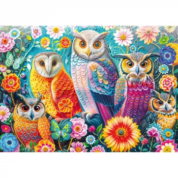 Schmidt Spiele Eulen und Blumen Puzzle 1000 elementów