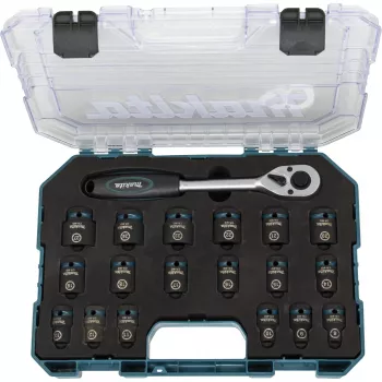 Makita E-30069 Impact Black zestaw nasadek udarowych z grzechotką