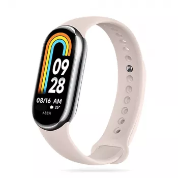 TECH-PROTECT ICONBAND Silikonowy pasek zastępczy do Xiaomi Smart Band 8 / 8 NFC, beżowy