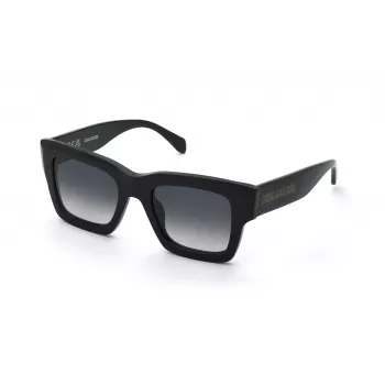 Okulary przeciwsłoneczne damskie ZADIG & VOLTAIRE SZV421-500700 - oprawka acetatowa, szare soczewki poliwęglanowe, ochrona UV400, 50/21/140 mm