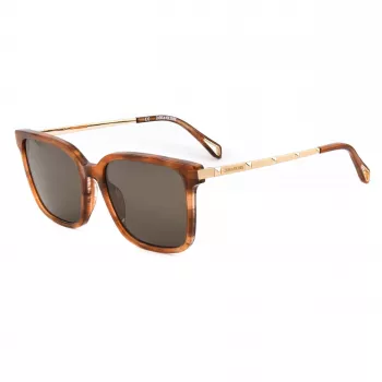 Okulary przeciwsłoneczne damskie ZADIG & VOLTAIRE SZV308-5507LC Havana z brązowymi soczewkami gradientowymi, 55/18/140 mm