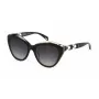 POLICE Damskie SPLL35-5507NV Hawajskie geometryczne okulary przeciwsłoneczne z brązowymi soczewkami gradientowymi, 55 mm