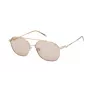 Zadig & Voltaire Damskie kwadratowe okulary przeciwsłoneczne SZV377S5608FC Brązowy Havana 56mm