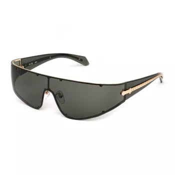 JUST CAVALLI SJC113-990300 Okulary przeciwsłoneczne unisex - brązowa oprawka Havana, brązowe szkła, 99/00/125 mm