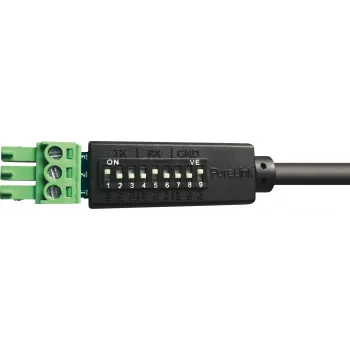 PureLink PureTools Przewód sterowania szeregowego RS-232, Phoenix 3-pin do DB9 Męski, 1m, Przełączana konfiguracja pinów, Czarny