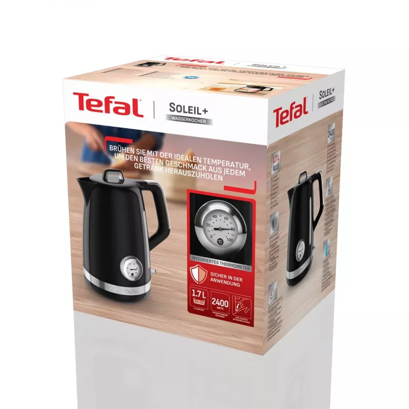 Tefal Soleil KO3558E0 Czajnik elektryczny 1.7L 2400W Czarny