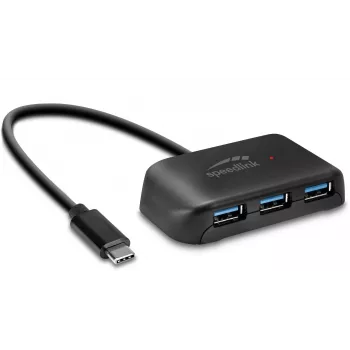 Hub USB-C na 4 porty USB 3.0 Speedlink Snappy Evo (SL-140202-BK)