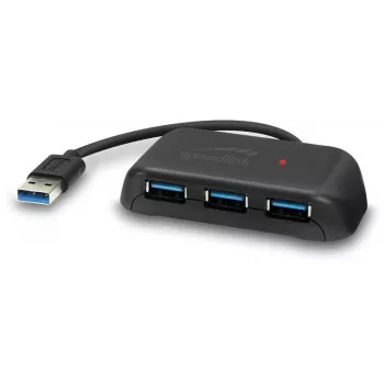 Hub 4-portowy USB 3.1 Speedlink Snappy Evo (SL-140109-BK)