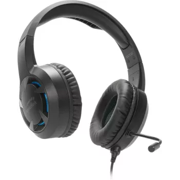 SPEEDLINK SL-450305-BK Przewodowy nauszny zestaw słuchawkowy do gier z mikrofonem z redukcją szumów, USB-A, przetworniki 30mm, kabel 1,8m, czarny