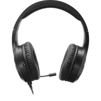 SPEEDLINK SL-450305-BK Przewodowy nauszny zestaw słuchawkowy do gier z mikrofonem z redukcją szumów, USB-A, przetworniki 30mm, kabel 1,8m, czarny