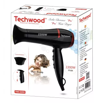 Techwood TSC-2255 Pro suszarka do włosów, 2200W, czarny (TSC-2255)