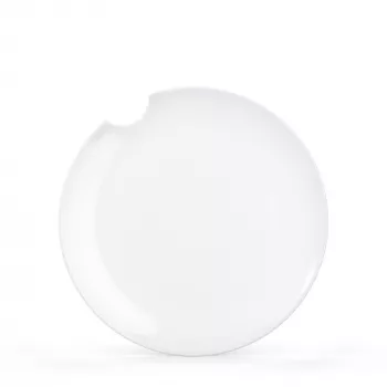 FIFTYEIGHT 2 Talerze obiadowe z postrzępioną krawędzią 28 cm Białe