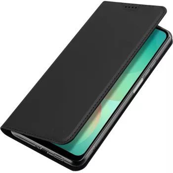 Nevox Vario Series Book Case do Samsung Galaxy A27 5G – Czarna etui-portfel ze skóry PU z kieszeniami na karty, przegrodą na gotówkę i funkcją podstawki