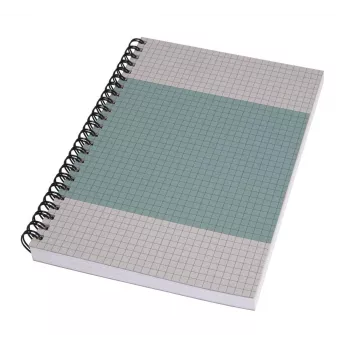 SIGEL SN600 Quicknote notes na spirali, A5, w kratkę, miękka okładka, niebiesko-szary, 160 stron