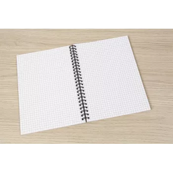SIGEL SN600 Quicknote notes na spirali, A5, w kratkę, miękka okładka, niebiesko-szary, 160 stron