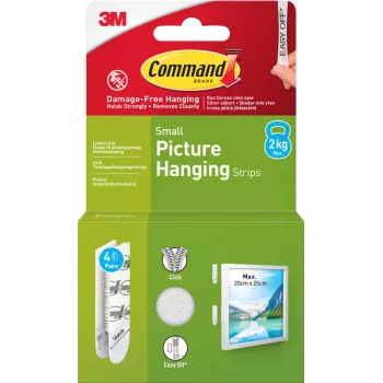 3M Command paski samoprzylepne małe, 4 szt., białe (7100337181)