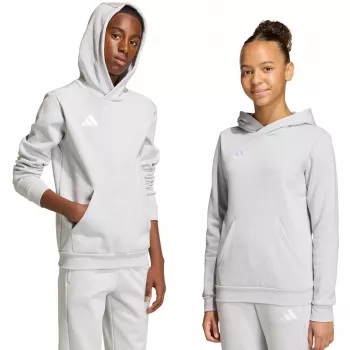 adidas Entrada 26 Bluza z kapturem dla dzieci Szara JZ6562 (164 cm)