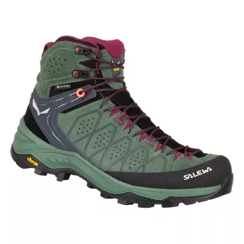 Buty turystyczne SALEWA Alp Trainer 2 Mid GTX damskie – Duck Green/Rhododendron – UK 7 (EU 40.5)