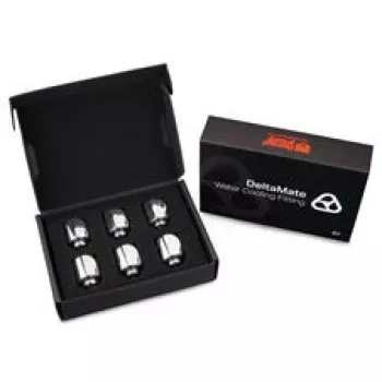 Thermal Grizzly DeltaMate Złączka obrotowa 90° G1/4 cala, niklowana na połysk – 6 szt.