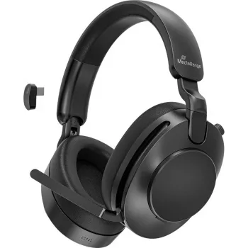 MEDIARANGE MROS308 Bezprzewodowy zestaw słuchawkowy nauszny z Bluetooth 5.0, przetwornikami 40mm, składaną konstrukcją, czarny