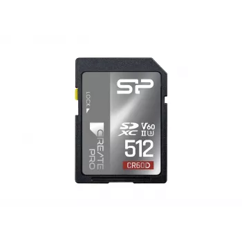 Silicon Power 512GB SDXC UHS-II V60 Karta pamięci - 280MB/s odczyt, 150MB/s zapis