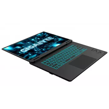 GIGABYTE GAMING A16 PRO DXHG4EECC4SD Laptop do gier, 16 cali QHD+ 165Hz, Intel Core 7 240H, 32GB LPDDR5X, 1TB SSD, RTX 5070 Ti 12GB, bez systemu, Szary