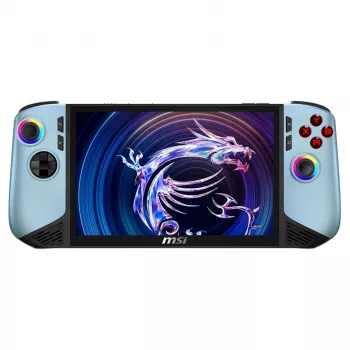 MSI Claw 8 AI+ A2VM Glacier Blue Edition-254PL Przenośny komputer do gier - Intel Core Ultra 7 258V, 32GB LPDDR5x, 1TB SSD, 8 cali FHD 120Hz dotykowy ekran, Intel Arc Graphics, Windows 11 Home