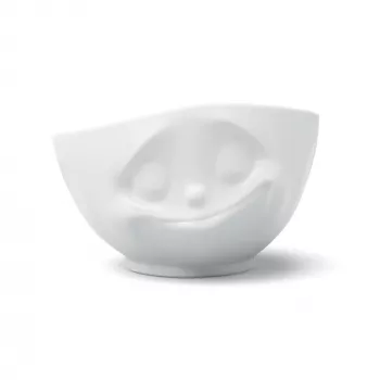 FIFTYEIGHT PRODUCTS Miska Happy Face 1000 ml Biała Porcelana