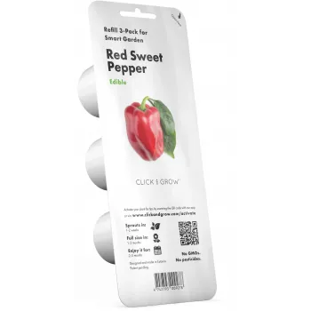 Click & Grow SGR63X3 Smart Garden 3 Zestaw uzupełniający z kapsułami roślinnymi (3 kapsuły, biodegradowalne, z nasionami, Smart Soil)