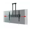 B-TECH AV BT8448-150/BB Extra-duży uniwersalny sufitowy uchwyt do płaskich ekranów z wysięgnikiem 1,5 m Ø50 mm, VESA do 1100x700, 130 kg, czarny