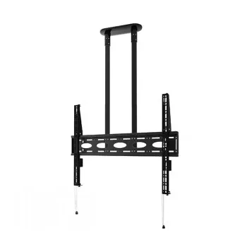 B-TECH AV BT8448-150/BB Extra-duży uniwersalny sufitowy uchwyt do płaskich ekranów z wysięgnikiem 1,5 m Ø50 mm, VESA do 1100x700, 130 kg, czarny
