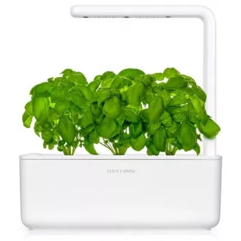 Click & Grow The Smart Garden 3 Indoor Herb Garden z diodami LED do uprawy, biały