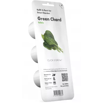 Click & Grow Smart Garden Refill Green Chard, 3 plant pods (SGR64X3)