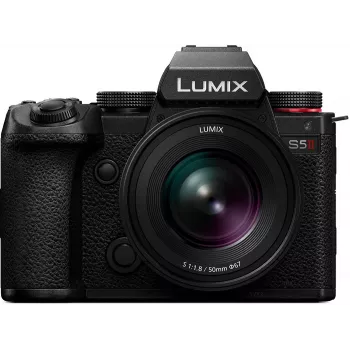 Aparat bezlusterkowy Panasonic Lumix DC-S5 Mark II z obiektywem Lumix S 50mm f/1.8 - czarny