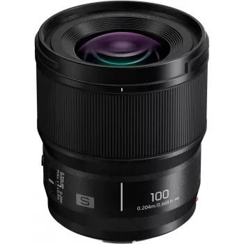 Panasonic Lumix S 100mm F2.8 Macro Lens, Black (S-E100E)