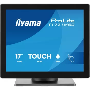 IIYAMA ProLite T1721MSC-B3 17-calowy monitor dotykowy SXGA 5:4 z 10-punktowym dotykiem, HDMI, VGA, hubem USB i głośnikami
