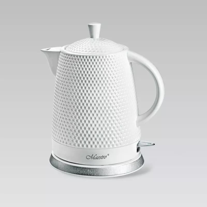MEO Ceramiczny czajnik elektryczny 1,5 l 1500 W biały MR-069-WHITE MAESTRO