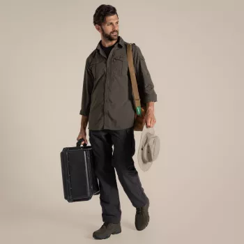 Craghoppers NosiLife Adventure LS Shirt III - Leśna zieleń (M)
