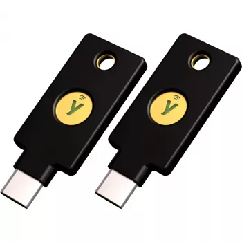 YubiKey 5C NFC Security Key (czarno-złoty, 2 szt.)