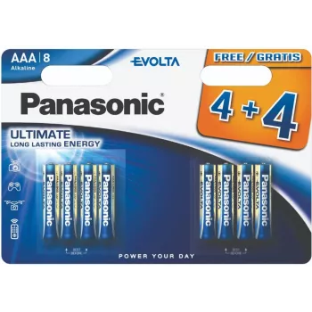 Bateria Panasonic Evolta LR03EGE/8B (4+4 szt.) (LR03EGE/8BW 4+4F)