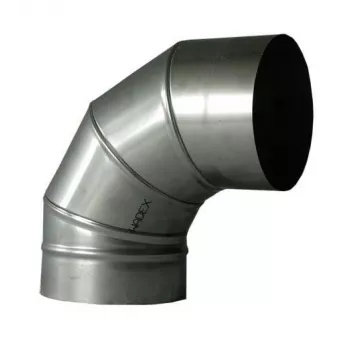 Kolano kominowe 90° 180 mm regulowany stalowy łącznik rury spalinowej