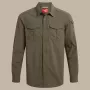 Craghoppers NosiLife Adventure LS Shirt III Męska koszula podróżna z długim rękawem, kolor Woodland Green, rozmiar XXL