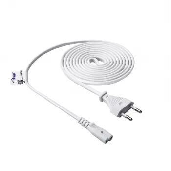 Kabel zasilający Akyga AK-RD-06A CEE 7/16 (Europlug) – IEC C7, 2,5 A, 1,5 m, biały