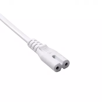 Kabel zasilający Akyga AK-RD-06A CEE 7/16 (Europlug) – IEC C7, 2,5 A, 1,5 m, biały